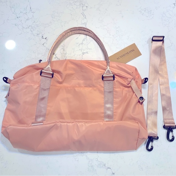 Travel weekender bag  Overnight Duffle Bag Gym Tote Bag in Trolley handle - Picture 6 of 7